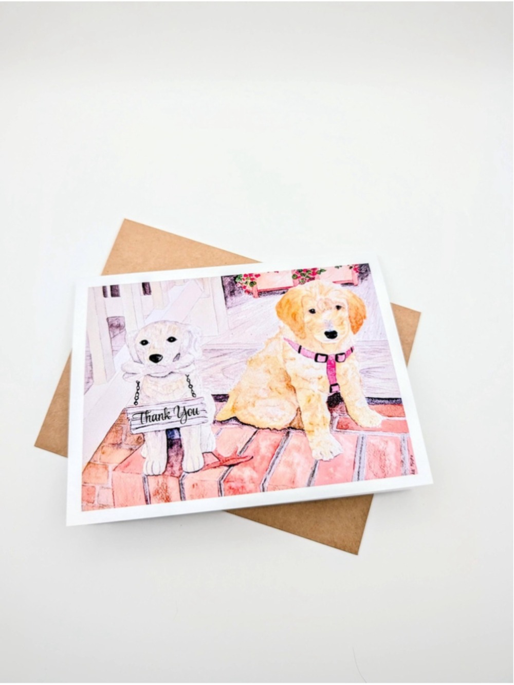 Set Of 12 Emme Says Thank You Watercolor Notecards 4.25 x 5.5 - Picture 3 of 5